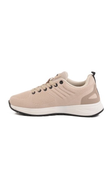 Bej Fileli Unisex Spor Ayakkabı 2303 G