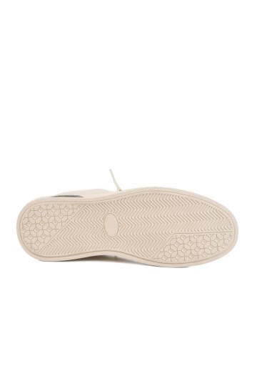 Beyaz Hakiki Deri Erkek Sneaker 152-19039 M