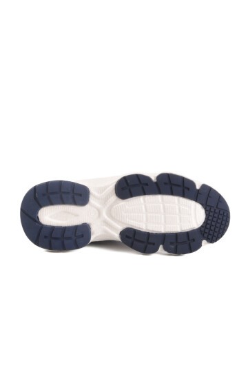 Beyaz-Lacivert Fileli Unisex Spor Ayakkabı Darkstep 182 G