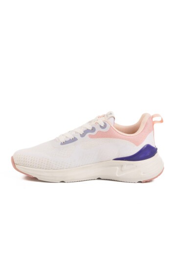 Beyaz-Pudra Fileli Unisex Spor Ayakkabı 556 Pretty G