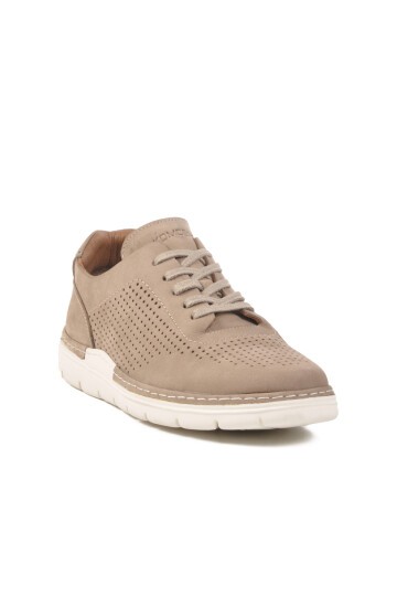 Gri Nubuk Hakiki Deri Erkek Sneaker 2Y0938-E197 M