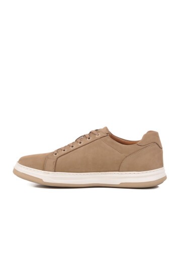 Kum Nubuk Hakiki Deri Erkek Sneaker 2516 M