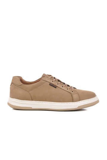 Kum Nubuk Hakiki Deri Erkek Sneaker 2516 M