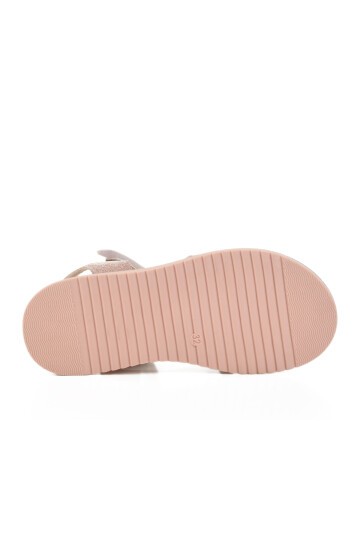 Pudra Simli Ortopedik Kız Çocuk Sandalet 25T105 F