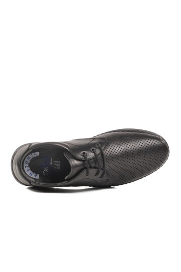 Siyah Anatomic Taban Hakiki Deri Erkek Günlük Ayakkabı 4Y0417-106 M