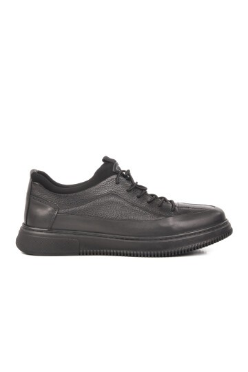 Siyah Hakiki Deri Erkek Sneaker 3K1138-2297 M