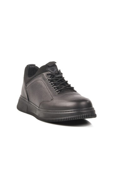 Siyah Hakiki Deri Erkek Sneaker 3K1235-2297 M