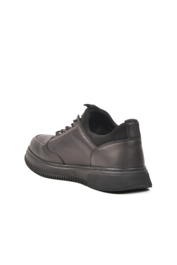 Siyah Hakiki Deri Erkek Sneaker 3K1235-2297 M