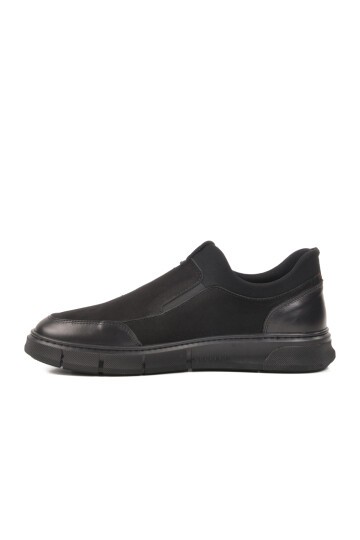 Siyah Hakiki Deri Erkek Sneaker 3K1857-1093 M