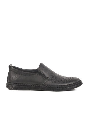 Siyah Hakiki Deri Erkek Sneaker 3Y1671-172 M