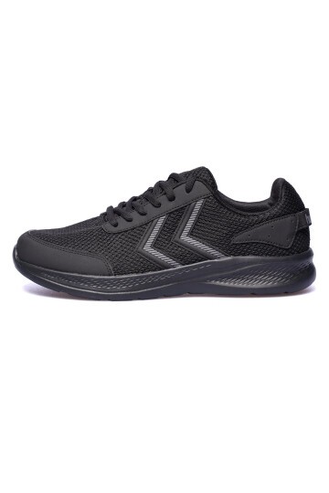 Siyah-Siyah Tekstil Unisex Spor Ayakkabı Hml