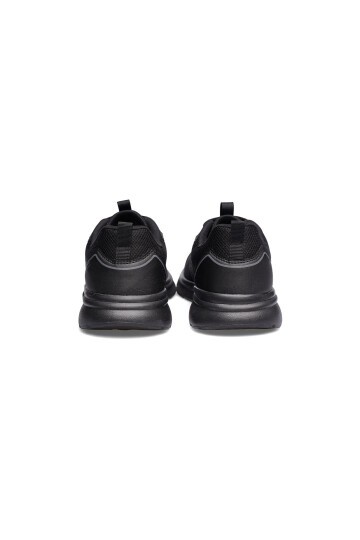 Siyah-Siyah Tekstil Unisex Spor Ayakkabı 724