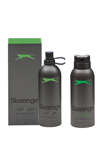 Yeşil  Unisex Parfüm Active Sport Deodorant-Parfüm 2li Set