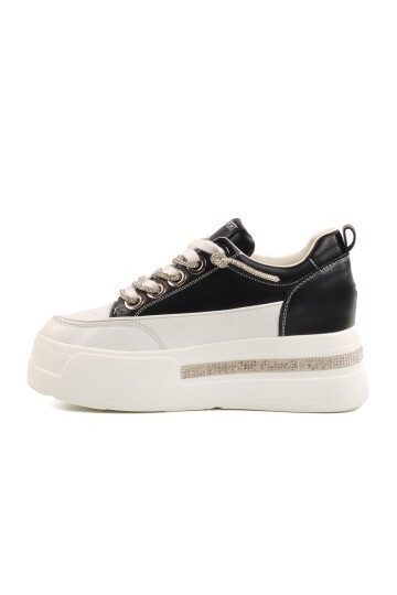 Ayakmod Siyah Kadın Sneaker DAR KALIP