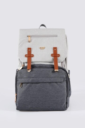 Bej-Gri  Unisex Sırt Çantası Ccs London 51768