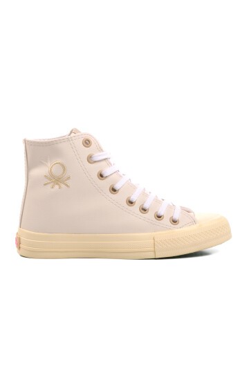 Bej  Kadın Hi Sneaker Benetton BN-31042 Z