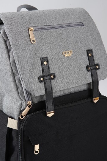 Bej-Siyah  Unisex Sırt Çantası Ccs London 51768