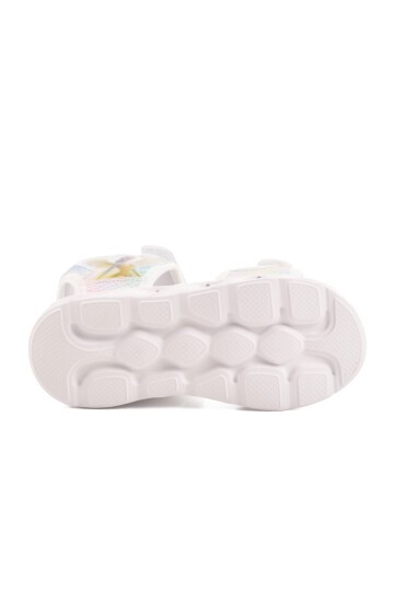 Beyaz Çocuk Sandalet Ba & Ba 018129 P