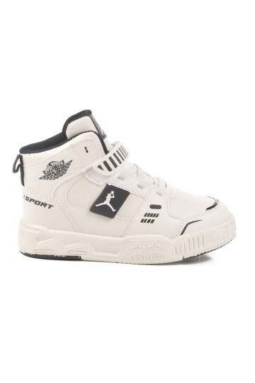 Beyaz Bilek Boy Çocuk Sneaker King Uzun Cool P