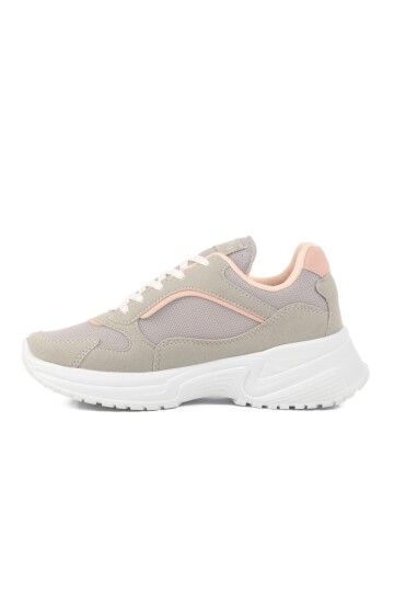 Buz-Pembe Fileli Kadın Spor Ayakkabı 2410 G