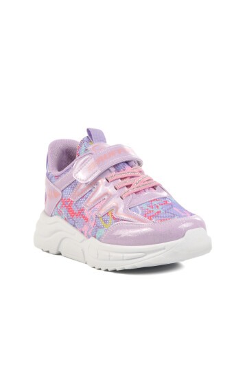Lila-Pembe Fileli Çocuk Spor Ayakkabı 2320 F