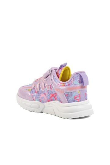 Lila-Pembe Fileli Çocuk Spor Ayakkabı 2320 F