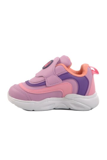 Pembe-Mor Poliüretan Çocuk Spor Ayakkabı BN-31800 B