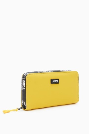 Sarı Tekstil Kadın Cüzdan Levidor 920004