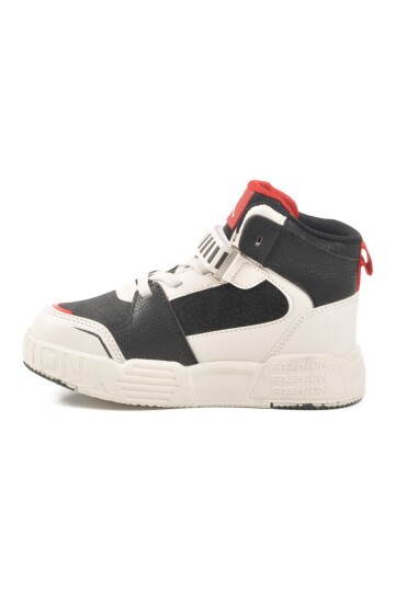 Siyah-Kırmızı Çocuk Sneaker King Uzun P
