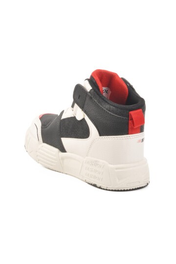 Siyah-Kırmızı Çocuk Sneaker King Uzun P