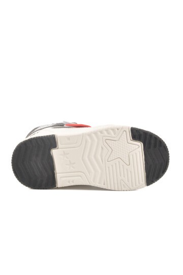 Siyah-Kırmızı Çocuk Sneaker King Uzun P