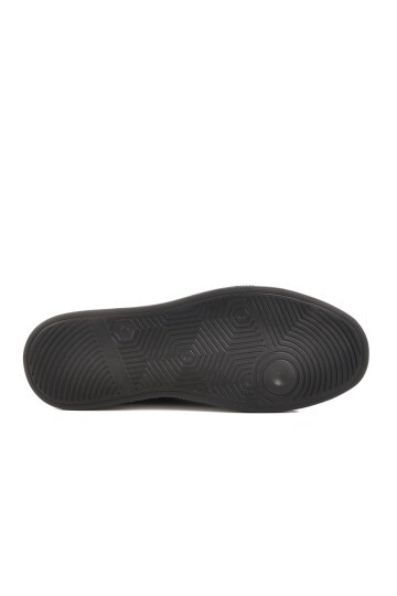 Siyah Nubuk Hakiki Deri Erkek Sneaker 2516 M