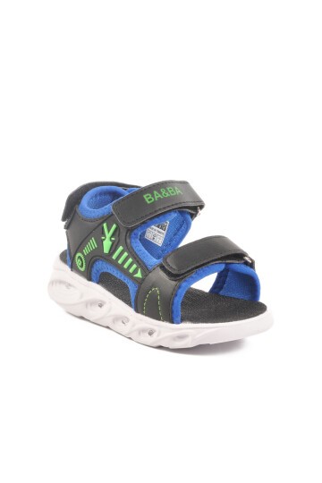 Siyah-Saks Çocuk Sandalet Ba & Ba 018125 P