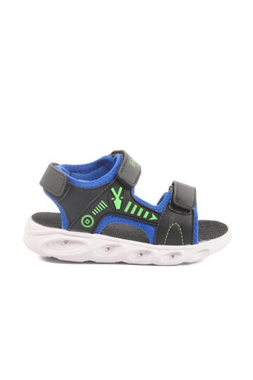 Siyah-Saks Çocuk Sandalet Ba & Ba 018125 P