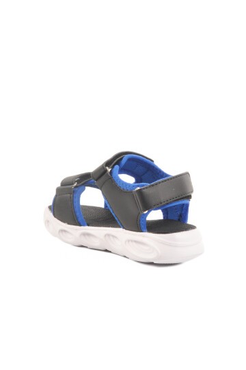 Siyah-Saks Çocuk Sandalet Ba & Ba 018125 P