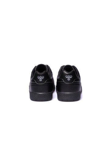 Siyah-Siyah Suni Deri Unisex Spor Ayakkabı 900680 Hml Freza