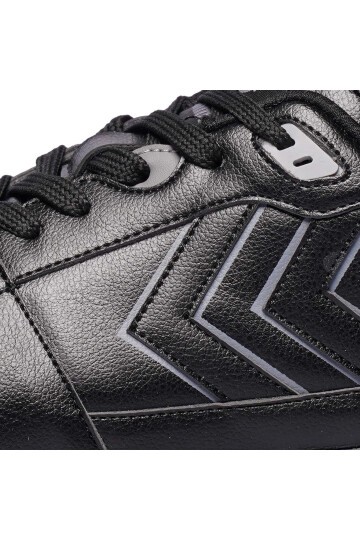 Siyah-Siyah Suni Deri Unisex Spor Ayakkabı 900680 Hml Freza